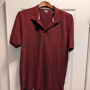 Maroon Old Navy L Polo